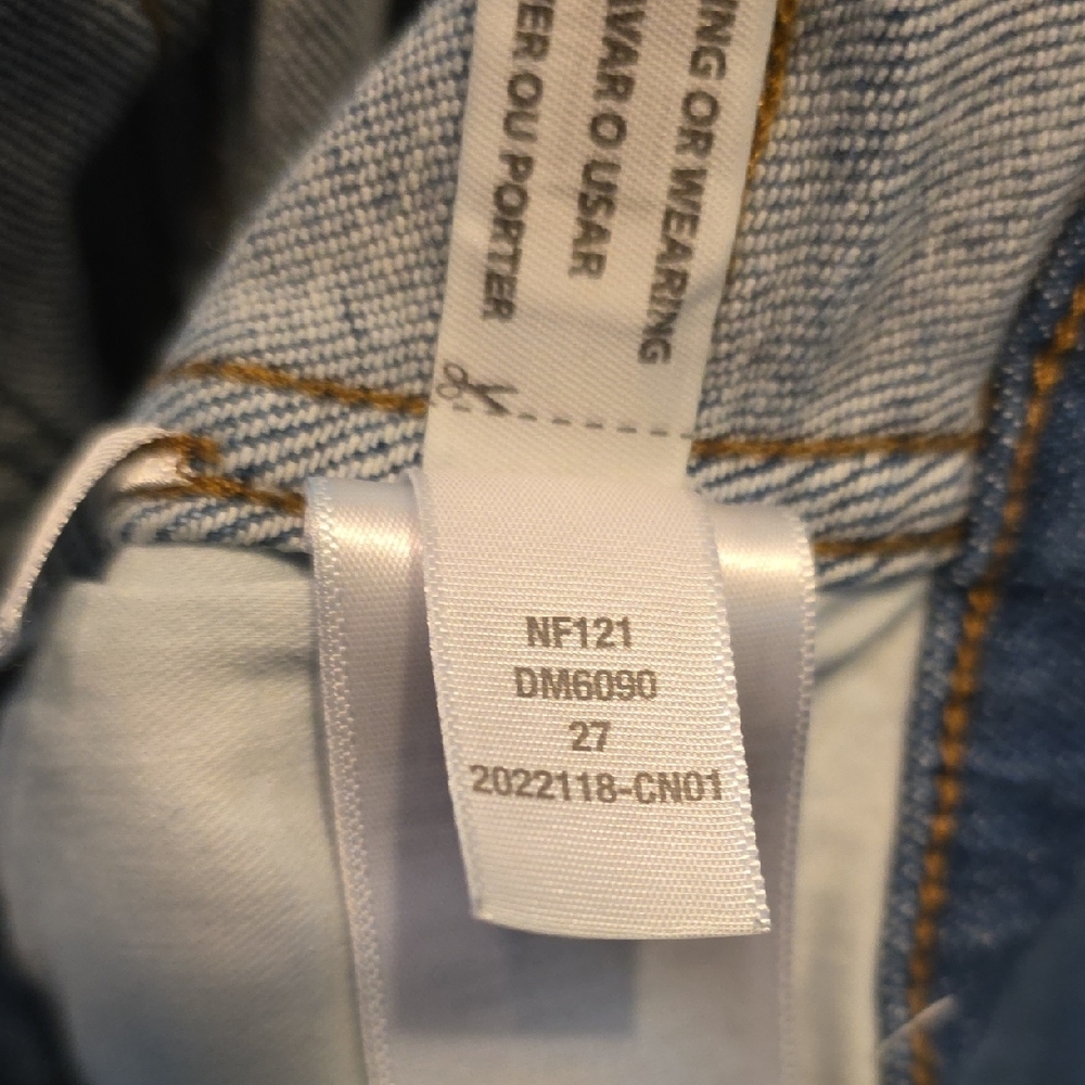 Madewell Stovepipe High-Rise Slim Straight Jeans Leaside Blue 27 Vintage Classic - Picture 13 of 15